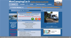 Desktop Screenshot of moncampingcar.fr